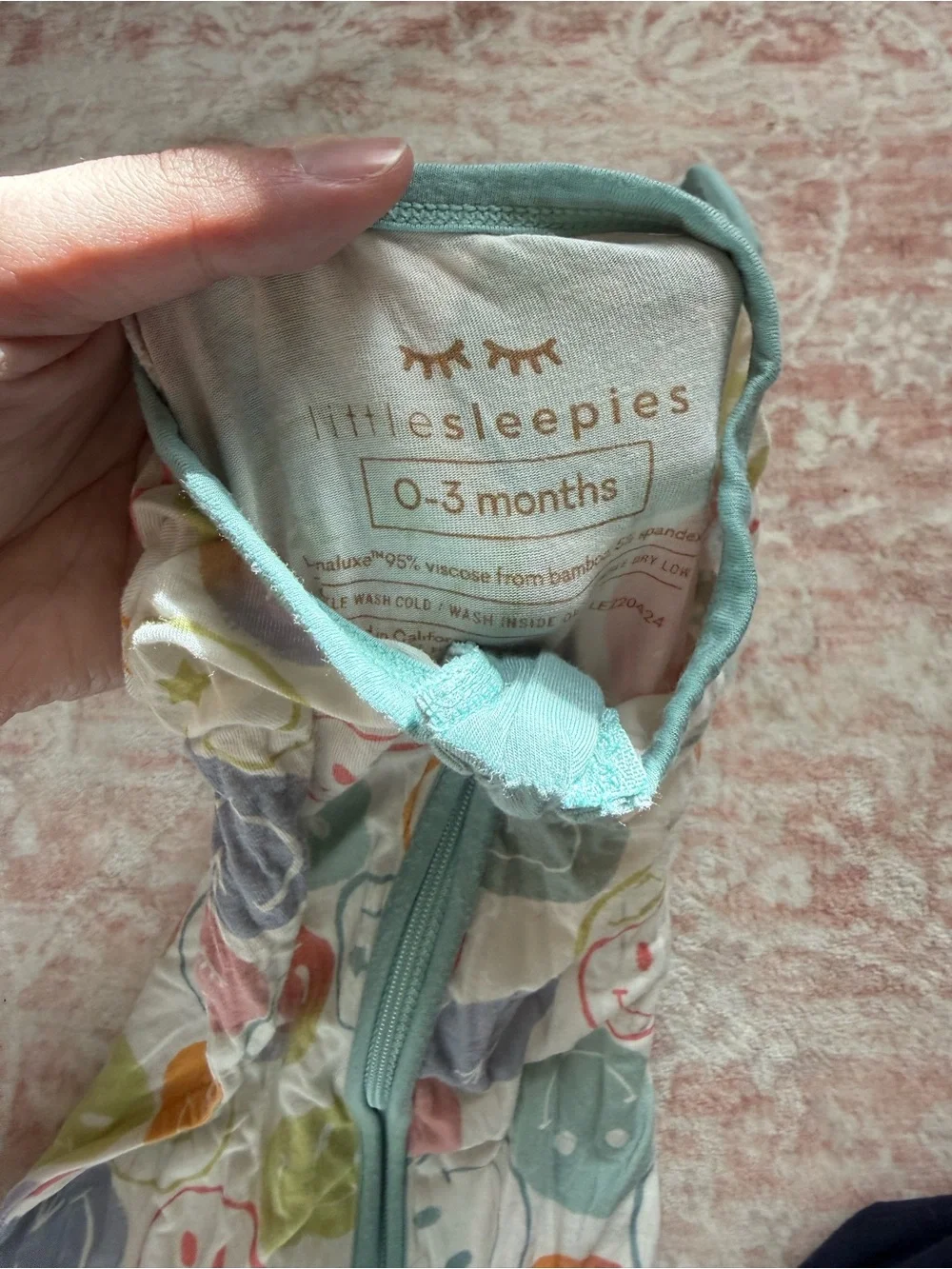 Little Sleepies Positive Vibes Zippy 0-3 Months